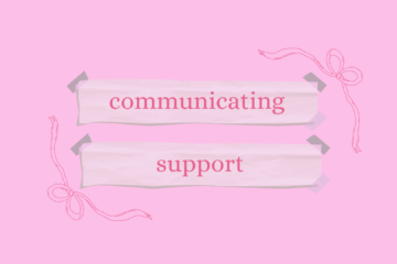 communicating support